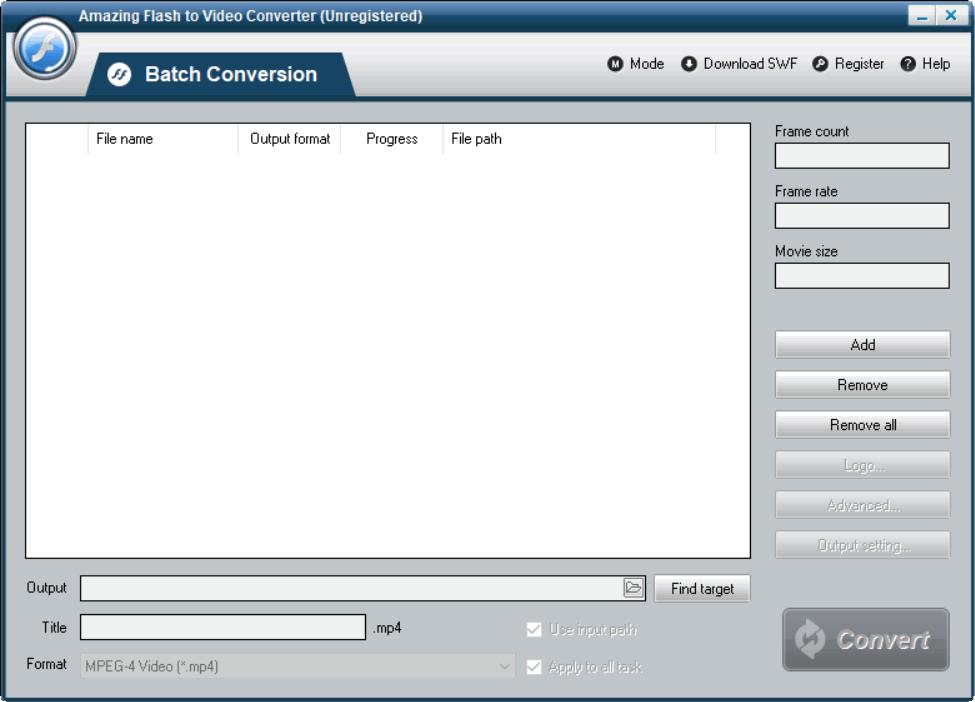 Amazing Flash to Video Converter下载,视频转换,flsh转换