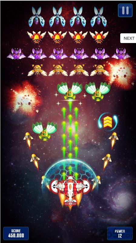 银河攻击太空射击手游下载,太空射击,射击游戏,弹幕游戏